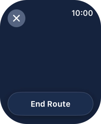 Press End Route.