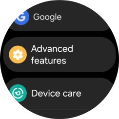 Press Advanced features.