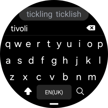 Key in the required destination and press the search icon.