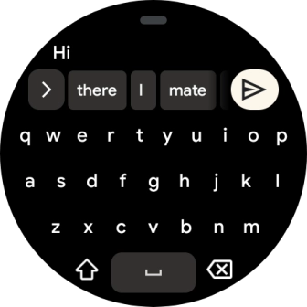 Press the send icon.