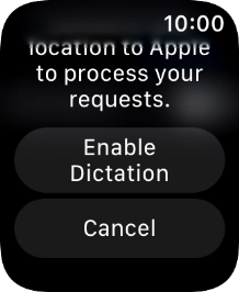 Press Enable Dictation.