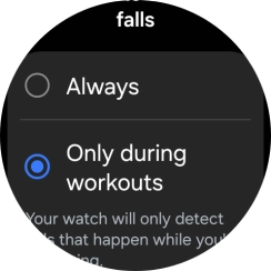 Press the required setting. Press the required setting.