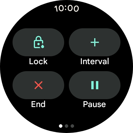 Press Pause to pause activity.