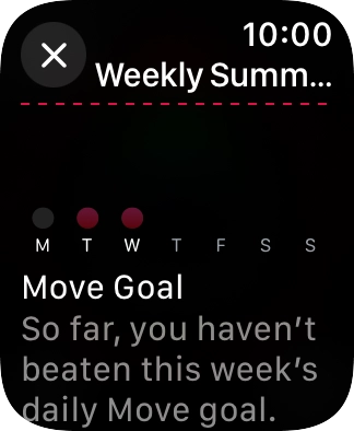 Press the Digital Crown several times to return to the main menu.
