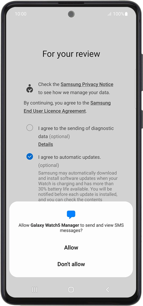 On your phone: Press Allow.