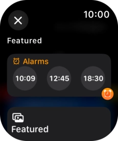 Press the required widget.