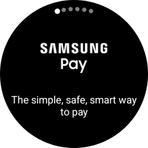Press and hold the Return key to activate Samsung Pay.
