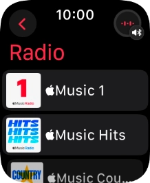 Press the required radio station.
