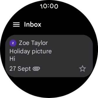 Press the menu icon.