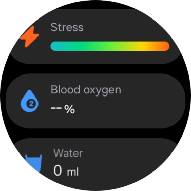 Press Blood oxygen.