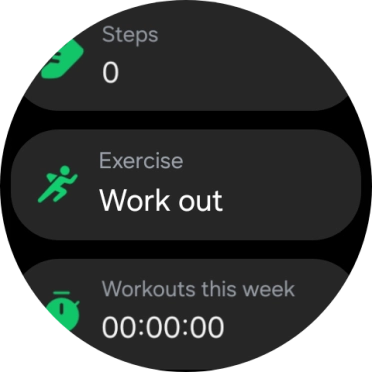 Press Work out.