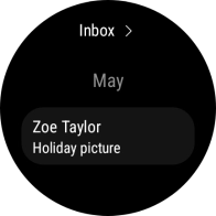 Press the required email message to read it.