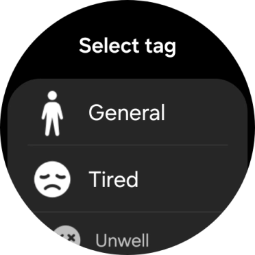Press the required setting.