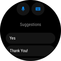 Press the microphone icon and follow the instructions on the screen to record and send the required reply. Press the microphone icon and follow the instructions on the screen to record and send the required reply.