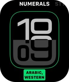 Turn the Digital Crown to change between the different designs.