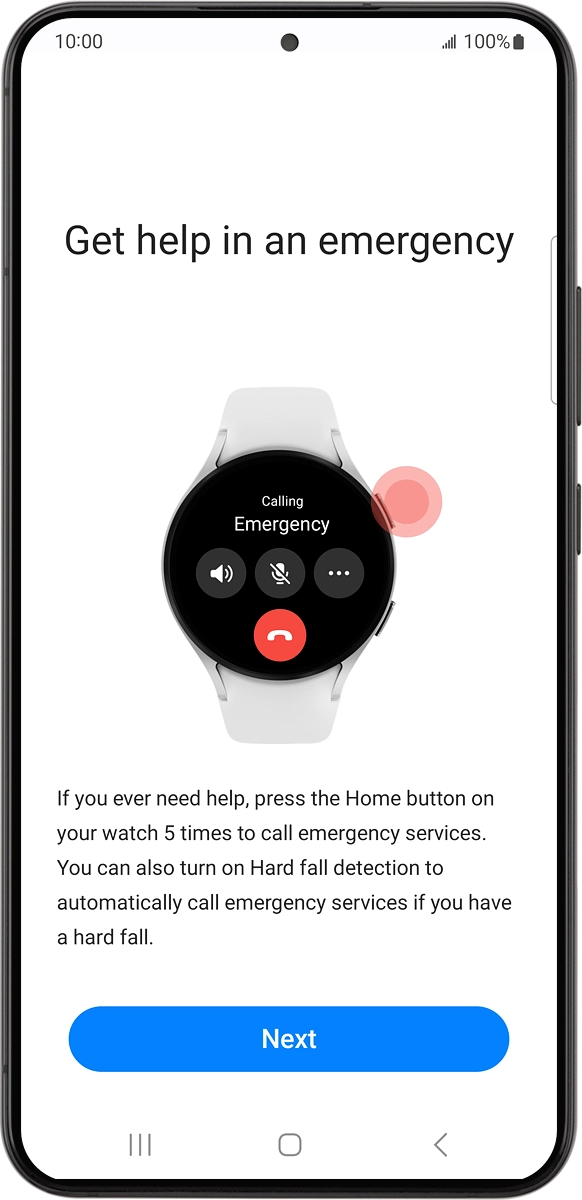 On your phone: Press Next.