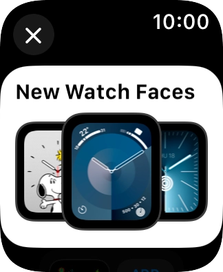 Turn the Digital Crown to see the different watch faces.