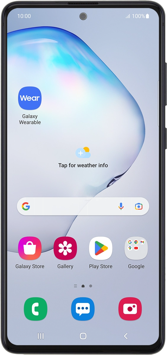On your phone: Press Galaxy Wearable.