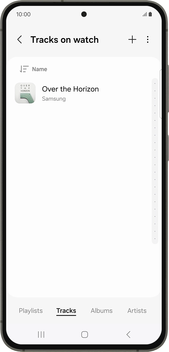 On your phone: Press the add icon.