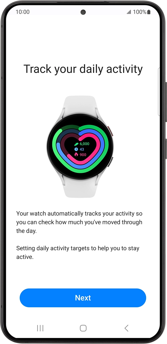 On your phone: Press Next.