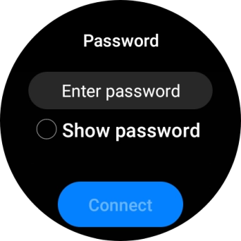 Press Enter password.