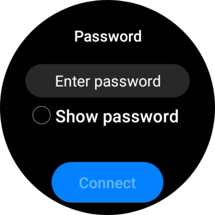 Press Enter password.
