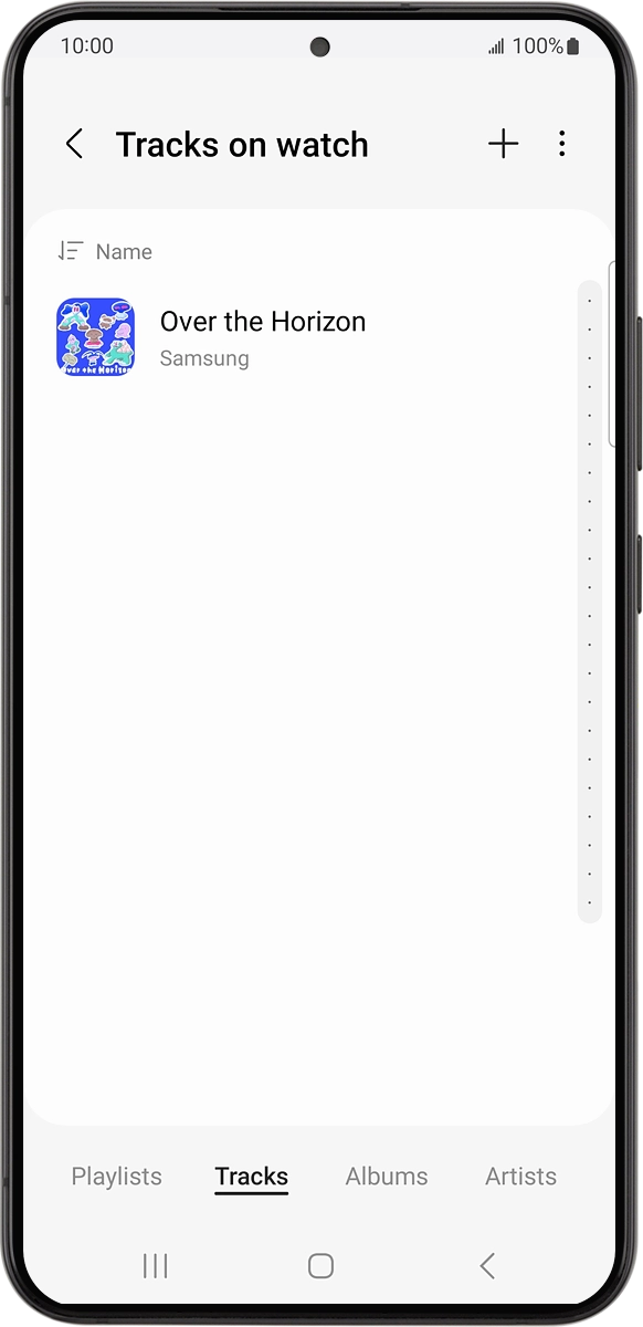 On your phone: Press the add icon.