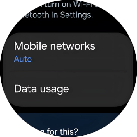 Press Data usage. Press Data usage.
