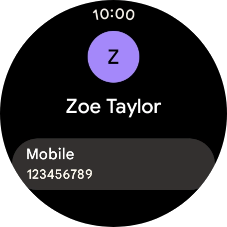 Press the required phone number.