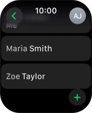 Press the required contact.