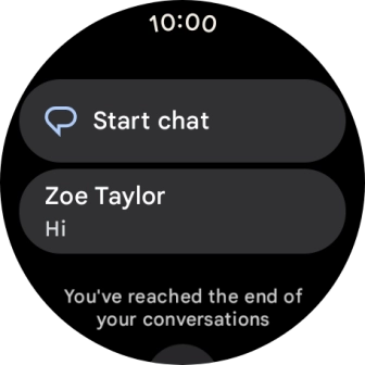 Press the required text message to read it.