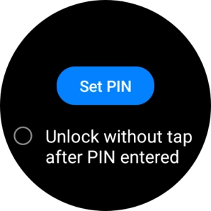 Press Set PIN. Press Set PIN.