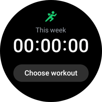 Press Choose workout.