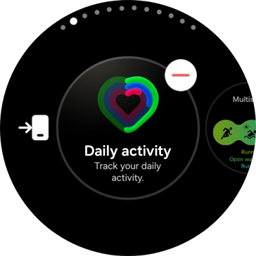 Press the remove widget icon.