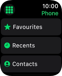 Press the keypad icon.