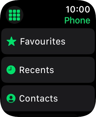 Press the keypad icon.