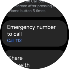 Press Emergency number to call.