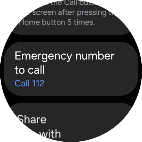 Press Emergency number to call.