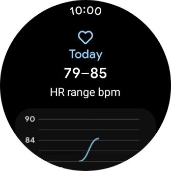 Slide your finger right starting from the left side of the screen to go back to the overview of your daily activities.