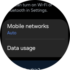 Press Mobile networks.