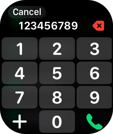Key in the required number and press the call icon.