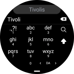 Key in the required destination and press the search icon.