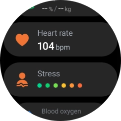 Press Heart rate.