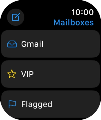 Press the required email account.