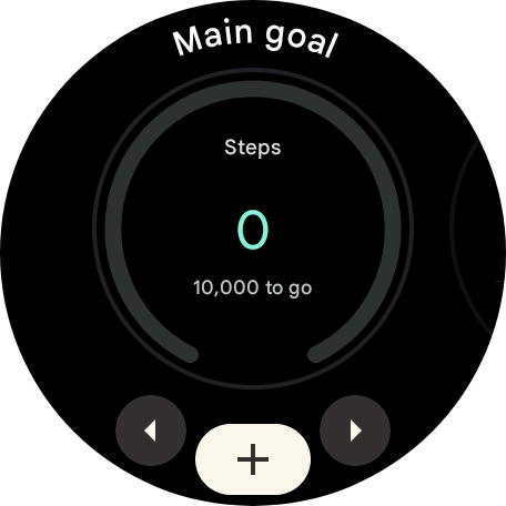 Press the add widget icon.