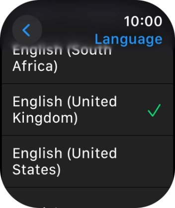 Press the required language. Press the required language.