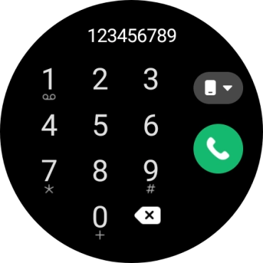 Press the call icon.