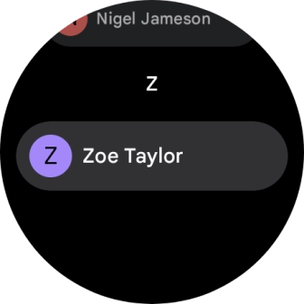 Press the required contact.