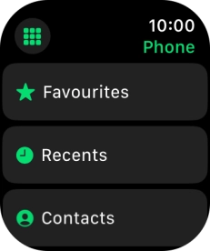 Press the keypad icon.