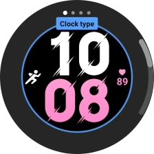 Slide your finger on the screen to change between the different designs.